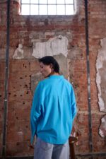 CAPRISH UZUN KOLLU TURKUAZ GÖMLEK - Görsel 3