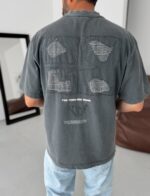 SIRTI PARCA YAZILI TSHRT