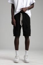 KARGO CEP SIYAH ŞORT - Görsel 3