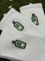 JAGER NAKIŞLI BEYAZ SOKET ÇORAP - Görsel 2