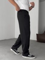 STRAIGHT FIT BELI LASTIKLI ŞIK BEJ PANTOLON - Görsel 2