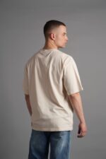 MINIMAL GOĞSÜ NAKIŞLI KREM TSHIRT - Görsel 2