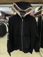 PELUŞ KAPÜŞONLU BASKILI CEKET - Görsel 2