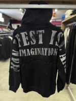 PELUŞ KAPÜŞONLU BASKILI CEKET