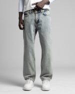 BAGGY FIT YIKAMALI YEŞIL MAVI KOT PANTOLON