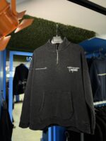 YARIM FERMUAR YIKAMALI BASKILI ANTRASIT SWEATSHIRT - Görsel 2