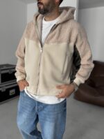 PELUŞ KREM KAPITONE MONT - Görsel 2