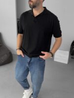 POLO YAKA SİYAH TRIKO - Görsel 2