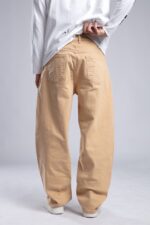 X2 BAGGY FIT HARDAL RENK KOT PANTOLON - Görsel 2