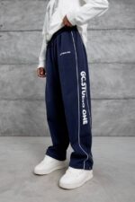 GC STUDIO BASKILI LACIVERT EŞOFMAN ALTI - Görsel 3