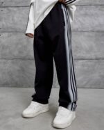 ŞERIT BASKILI SIYAH EŞOFMAN ALTI