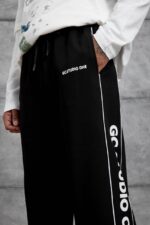 GC STUDIO BASKILI SIYAH EŞOFMAN ALTI - Görsel 4