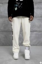 GC STUDIO BASKILI KREM EŞOFMAN ALTI