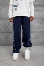 GC STUDIO BASKILI LACIVERT EŞOFMAN ALTI