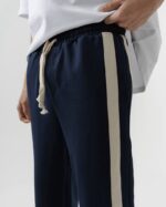 BAGGY FIT PARÇALI LACIVERT EŞOFMAN ALTI - Görsel 4