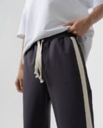 BAGGY FIT PARÇALI FÜME EŞOFMAN ALTI - Görsel 4