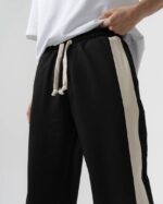 BAGGY FIT PARÇALI SIYAH EŞOFMAN ALTI - Görsel 4