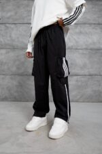 KARGO CEP PARAŞÜT KUMAŞ ŞERITLI PANTOLON - Görsel 2