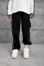 KARGO CEP PARAŞÜT KUMAŞ ŞERITLI PANTOLON