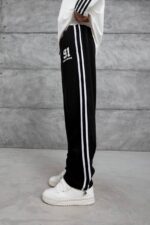 ŞERITLI 91 BASKI SIYAH EŞOFMAN ALTI - Görsel 3