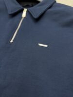 YARIM FERMUAR METAL DIKIŞLI LACIVERT KAZAK - Görsel 2