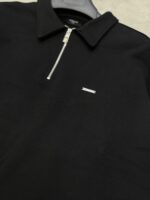 YARIM FERMUAR METAL DIKIŞLI SIYAH KAZAK - Görsel 2