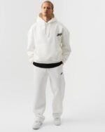 JJ BEYAZ IÇI POLAR HOODIE - Görsel 4