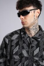 KAŞE SIYAH ODUNCU CEKET - Görsel 2