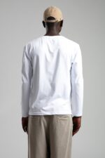 BASIC BEYAZ UZUN KOLLU TIŞÖRT - Görsel 2