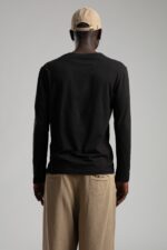 BASIC SIYAH UZUN KOLLU TIŞÖRT - Görsel 2