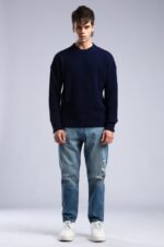 BASIC LACIVERT TRIKO KAZAK - Görsel 4