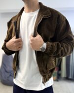 KADIFE KAHVERENGI CEKET - Görsel 3