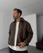 BASIC KAHVERENGI DERI CEKET