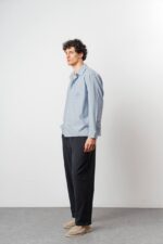 ÇIZGILI & NAKIŞLI MAVI GÖMLEK - Görsel 4