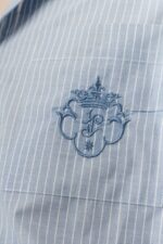 ÇIZGILI & NAKIŞLI MAVI GÖMLEK - Görsel 3