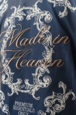 J NAKIŞ & KABARTMALI LACIVERT TIŞÖRT - Görsel 4