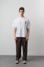 J NAKIŞ & KABARTMALI BEYAZ TIŞÖRT - Görsel 5