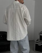 NAKIŞLI BEYAZ GÖMLEK - Görsel 2