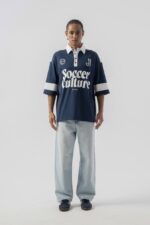 JERSEY SOCCER POLO YAKA LACIVERT TIŞÖRT - Görsel 4