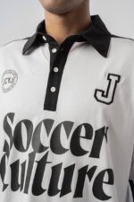 JERSEY SOCCER POLO YAKA BEYAZ TIŞÖRT - Görsel 3