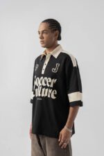 JERSEY SOCCER POLO YAKA SIYAH TIŞÖRT