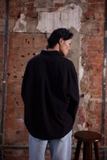 CAPRISH UZUN KOLLU SIYAH GÖMLEK - Görsel 4