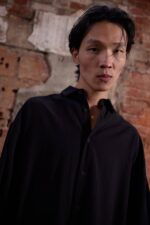 CAPRISH UZUN KOLLU SIYAH GÖMLEK - Görsel 3