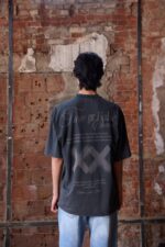 TRUE OR FALSE BASKI & YIKAMALI ANTRASIT TIŞÖRT