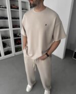 MODAL KUMAŞ J ENJEKSIYONLU BEJ TIŞÖRT