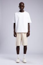 KETEN BEJ CAPRI ŞORT - Görsel 4