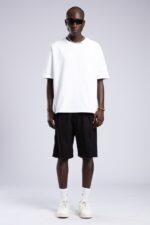 KETEN SIYAH CAPRI ŞORT - Görsel 4