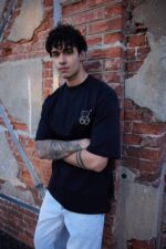 RULE AYICIK BASKILI SIYAH TIŞÖRT - Görsel 2