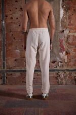 REGULAR FIT EKRU KETEN PANTOLON - Görsel 2