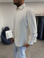 MODAL KUMAŞ EKRU GÖMLEK